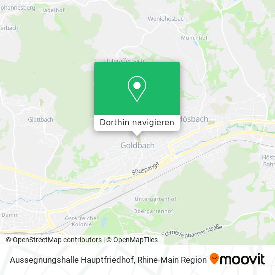 Aussegnungshalle Hauptfriedhof Karte