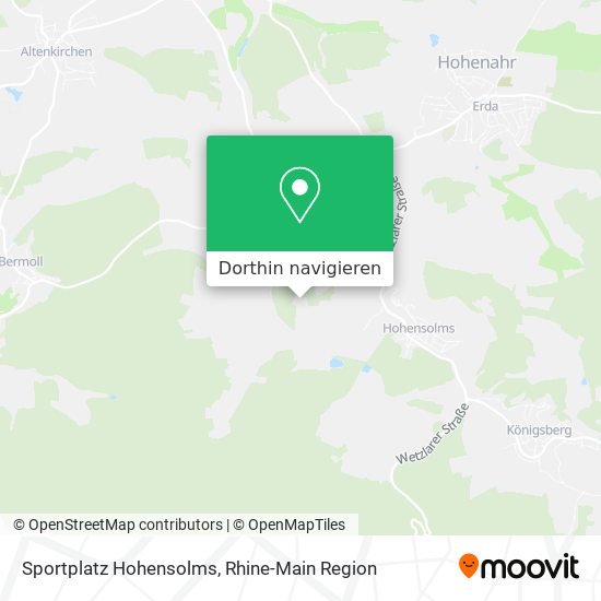 Sportplatz Hohensolms Karte