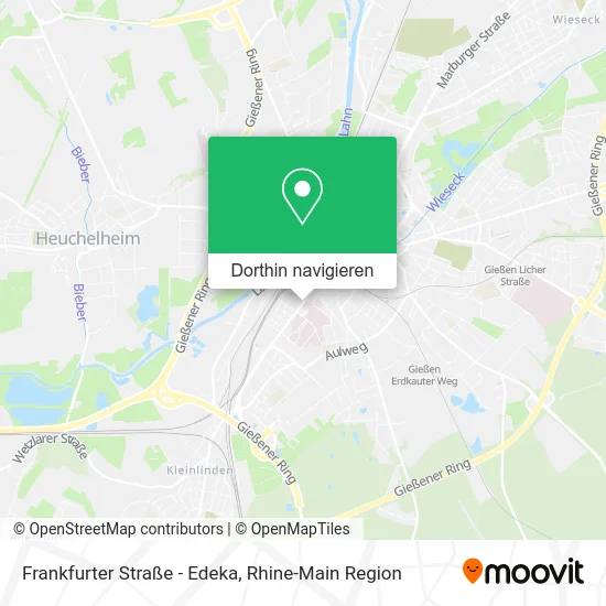 Frankfurter Straße - Edeka Karte