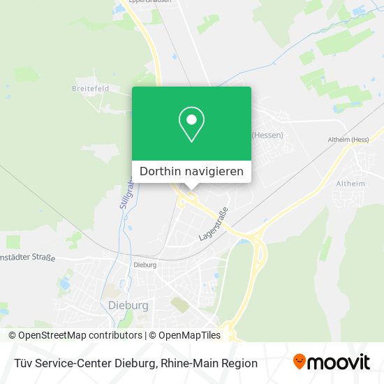Tüv Service-Center Dieburg Karte
