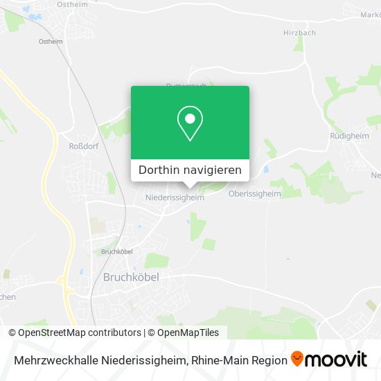 Mehrzweckhalle Niederissigheim Karte