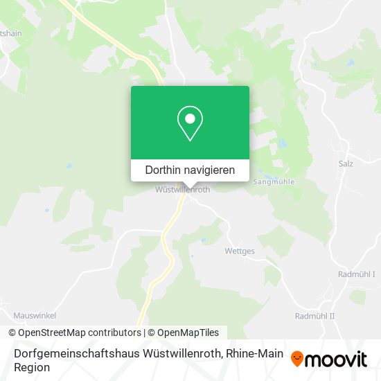 Dorfgemeinschaftshaus Wüstwillenroth Karte