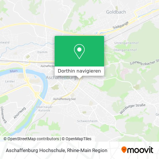 Aschaffenburg Hochschule Karte