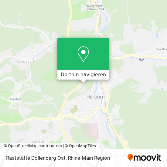 Raststätte Dollenberg Ost Karte