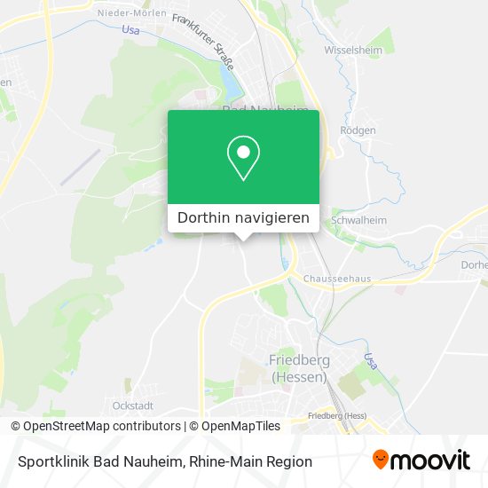 Sportklinik Bad Nauheim Karte
