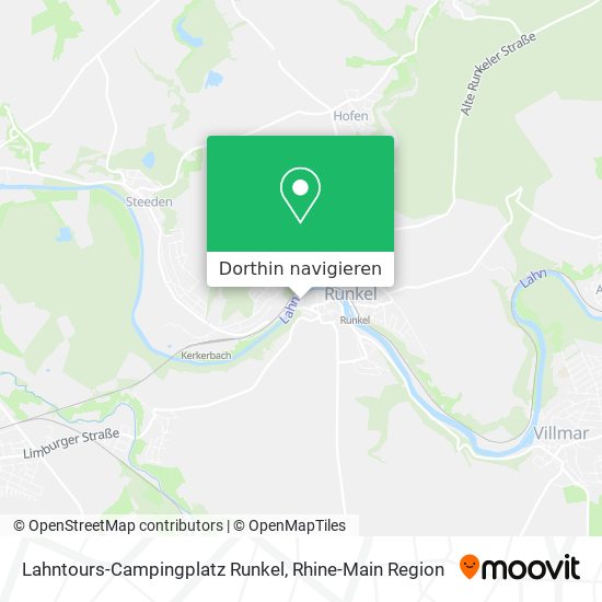 Lahntours-Campingplatz Runkel Karte