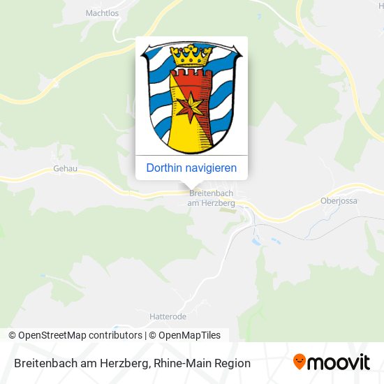 Breitenbach am Herzberg Karte