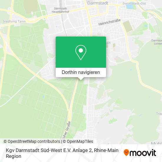 Kgv Darmstadt Süd-West E.V. Anlage 2 Karte