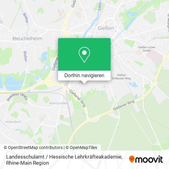 Landesschulamt / Hessische Lehrkräfteakademie Karte