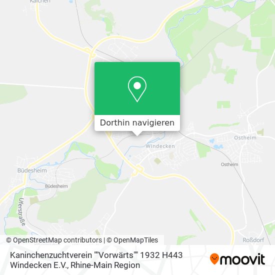 Kaninchenzuchtverein ""Vorwärts"" 1932 H443 Windecken E.V. Karte