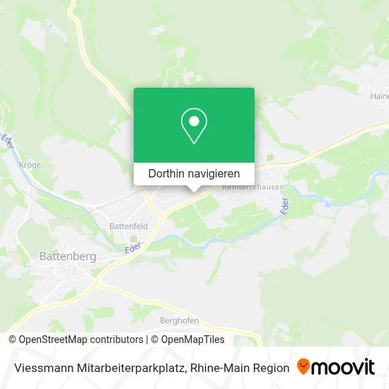 Viessmann Mitarbeiterparkplatz Karte