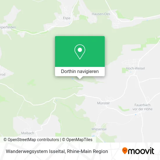 Wanderwegsystem Isseltal Karte
