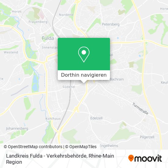 Landkreis Fulda - Verkehrsbehörde Karte