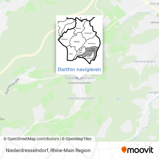 Niederdresselndorf Karte