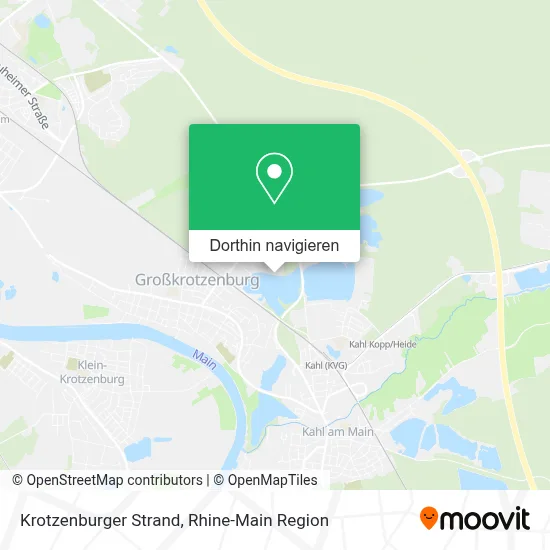 Krotzenburger Strand Karte