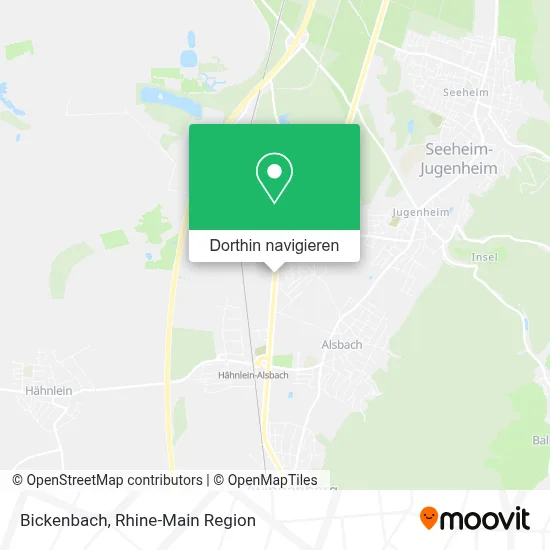 Bickenbach Karte