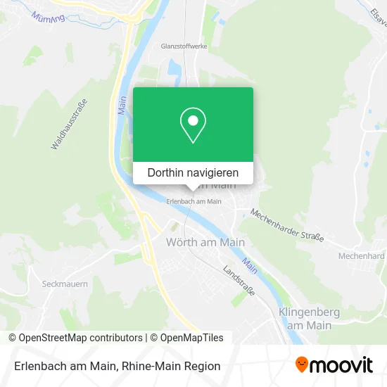 Erlenbach am Main Karte