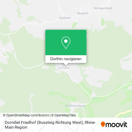 Dorndiel Friedhof (Bussteig Richtung West) Karte