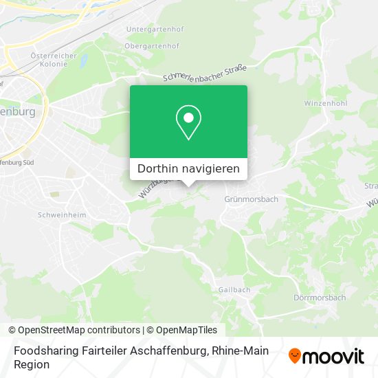 Foodsharing Fairteiler Aschaffenburg Karte