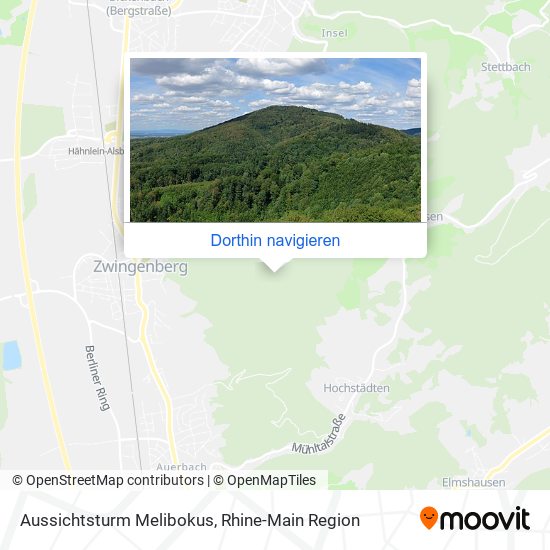 Aussichtsturm Melibokus Karte