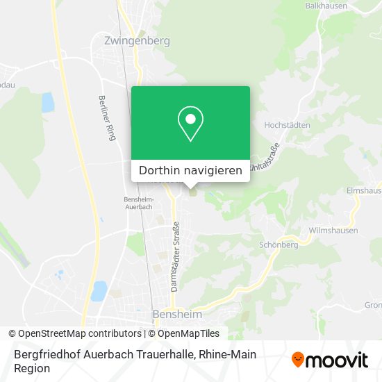 Bergfriedhof Auerbach Trauerhalle Karte