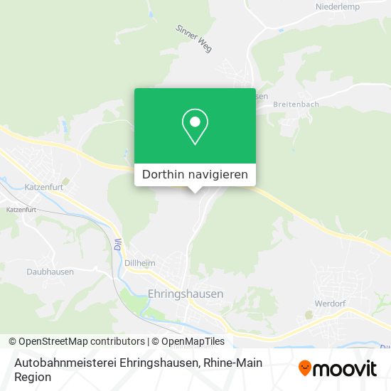 Autobahnmeisterei Ehringshausen Karte