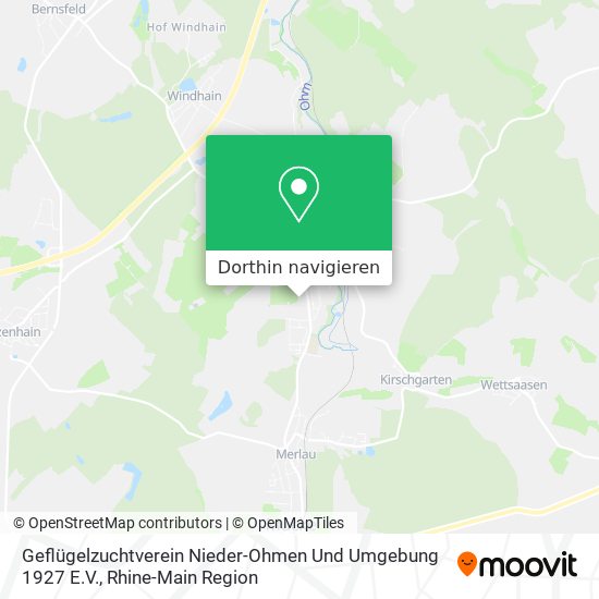 Geflügelzuchtverein Nieder-Ohmen Und Umgebung 1927 E.V. Karte