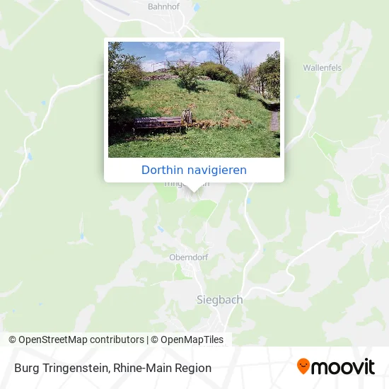 Burg Tringenstein Karte