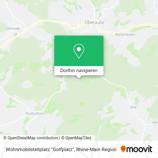 Wohnmobilstellplatz "Golfplatz" Karte