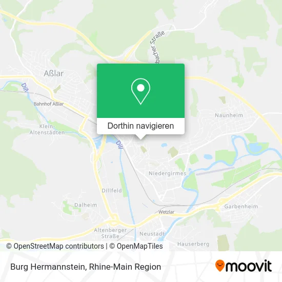 Burg Hermannstein Karte