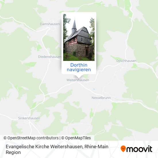 Evangelische Kirche Weitershausen Karte