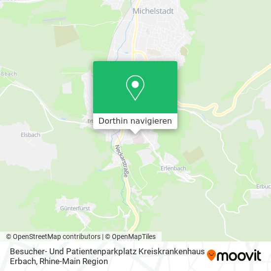 Besucher- Und Patientenparkplatz Kreiskrankenhaus Erbach Karte