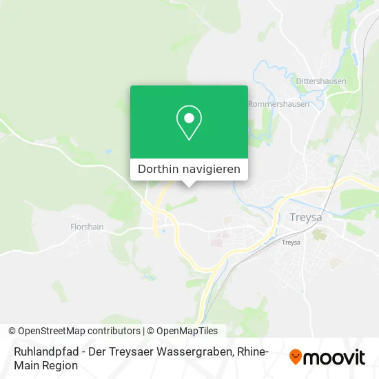 Ruhlandpfad - Der Treysaer Wassergraben Karte