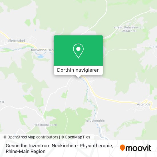 Gesundheitszentrum Neukirchen - Physiotherapie Karte