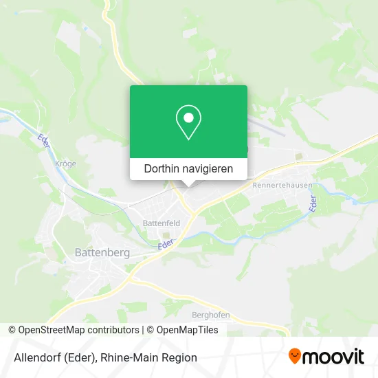 Allendorf (Eder) Karte