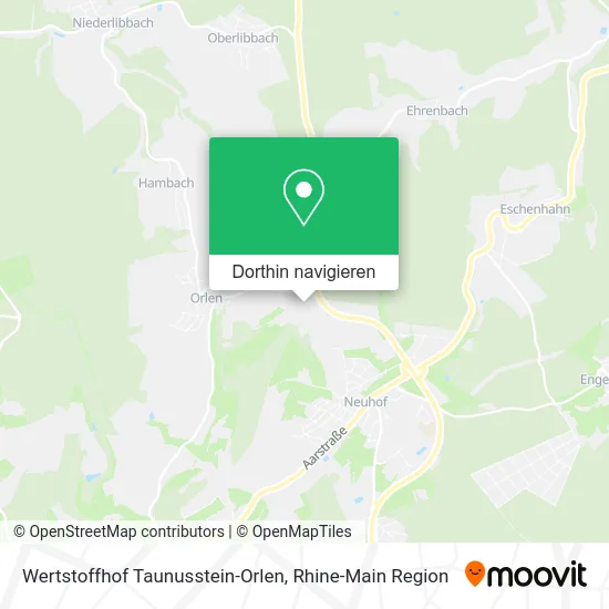 Wertstoffhof Taunusstein-Orlen Karte