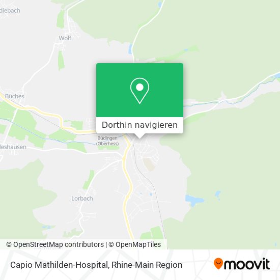 Capio Mathilden-Hospital Karte