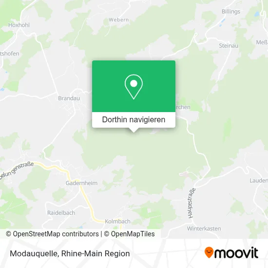 Modauquelle Karte