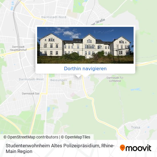 Studentenwohnheim Altes Polizeipräsidium Karte