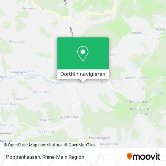Poppenhausen Karte