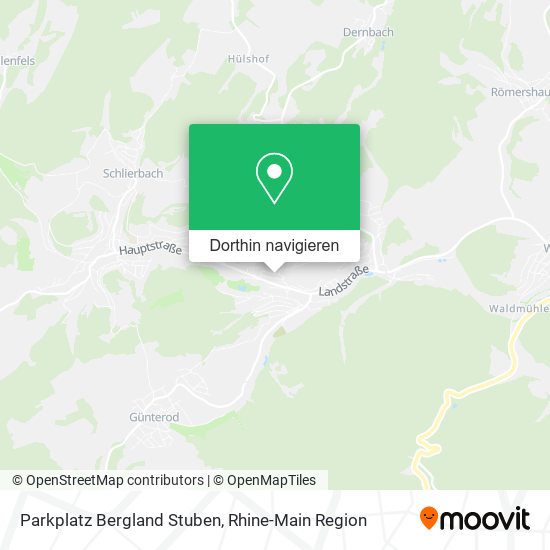 Parkplatz Bergland Stuben Karte