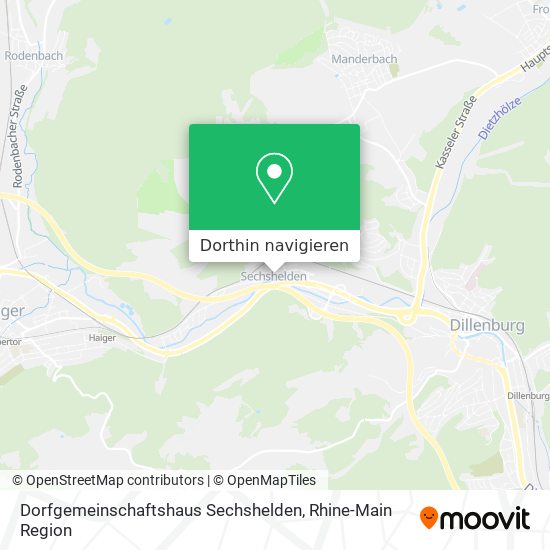 Dorfgemeinschaftshaus Sechshelden Karte