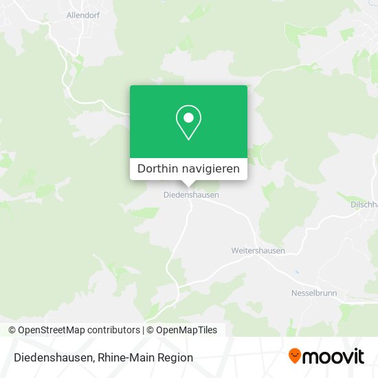 Diedenshausen Karte