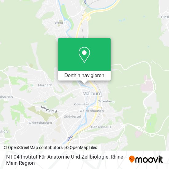 N | 04 Institut Für Anatomie Und Zellbiologie Karte