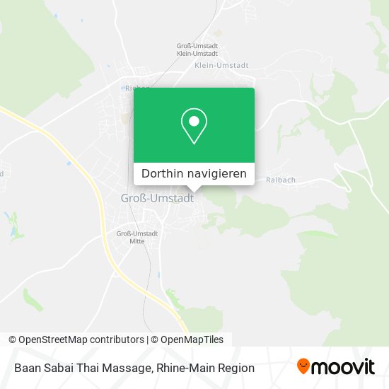 Baan Sabai Thai Massage Karte