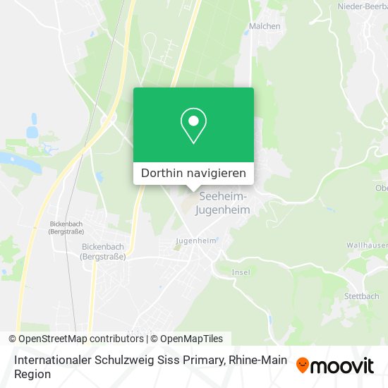Internationaler Schulzweig Siss Primary Karte