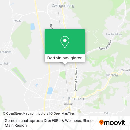 Gemeinschaftspraxis Drei Füße & Wellness Karte
