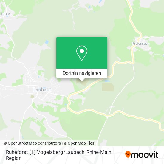 Ruheforst (1) Vogelsberg / Laubach Karte