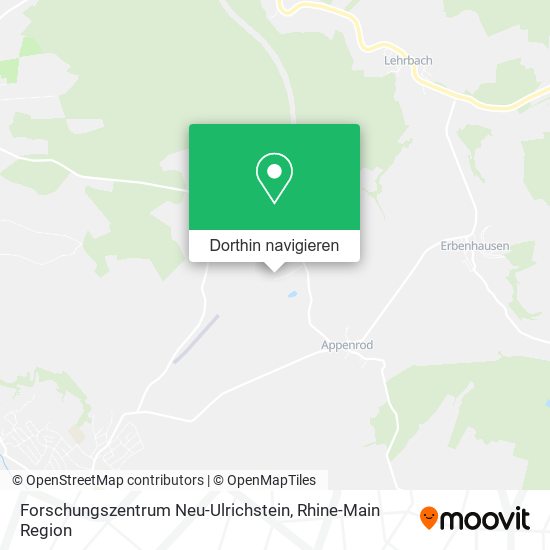 Forschungszentrum Neu-Ulrichstein Karte
