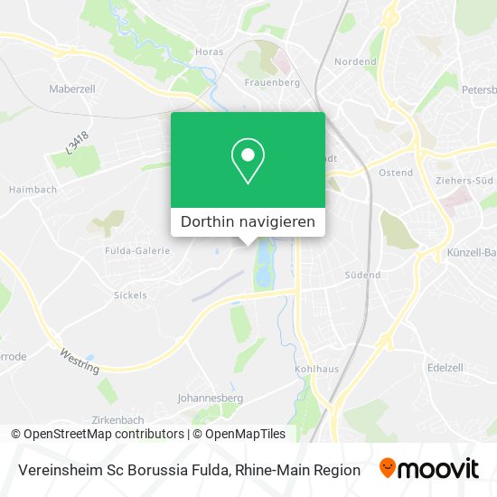 Vereinsheim Sc Borussia Fulda Karte